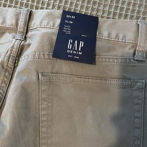 GAP Denim Slim Fit Khaki Pants
